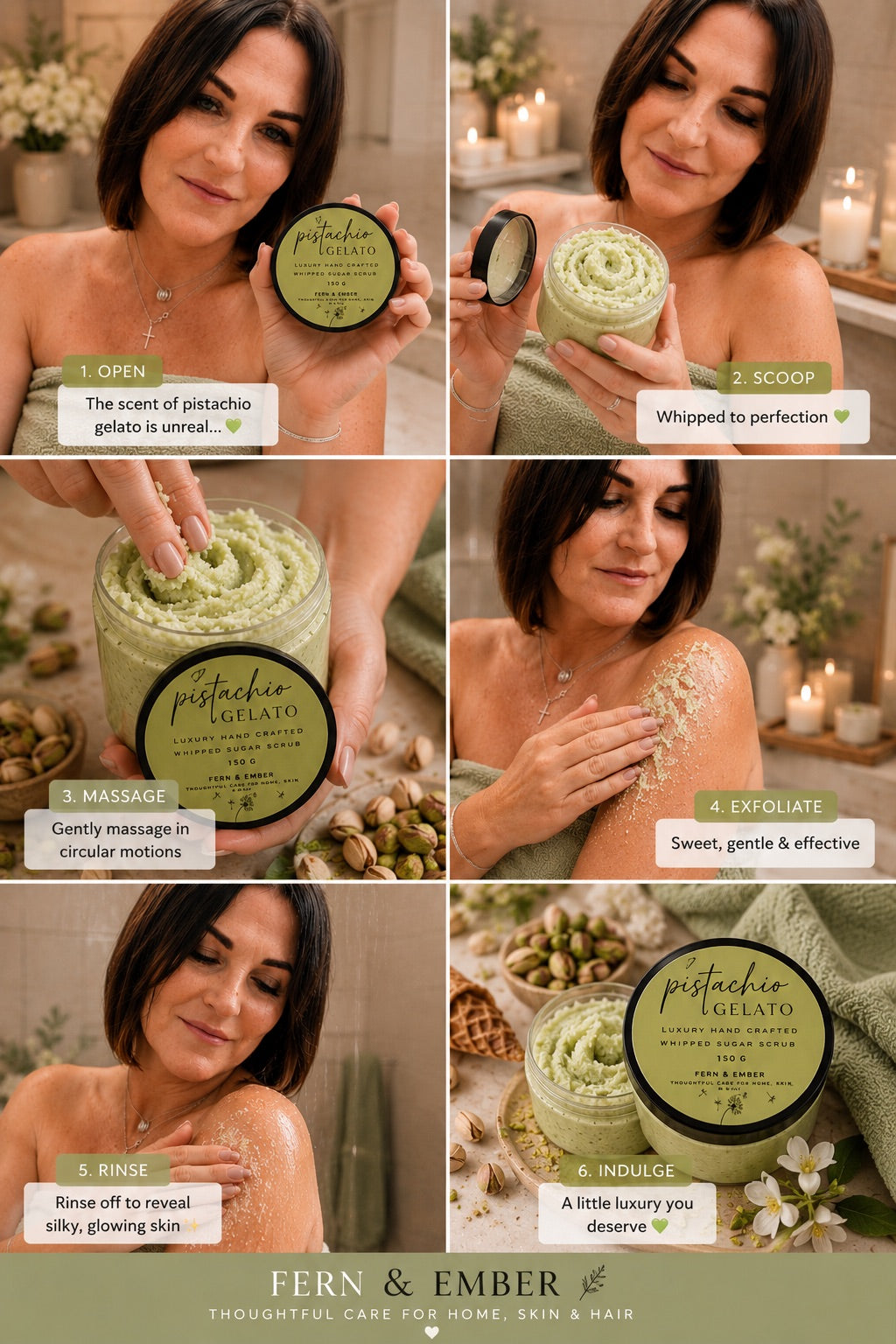 Pistachio Gelato Whipped Sugar Scrub