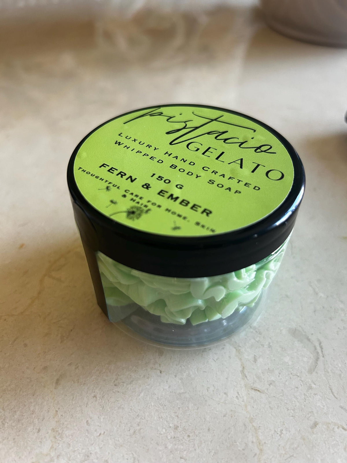 Pistachio Gelato Whipped Body Butter | Shea Pistachio Scent, Vegan Hydration