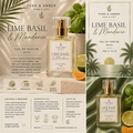 Lime Basil & Mandarin Eau De Parfum 30ml by Fern & Ember
