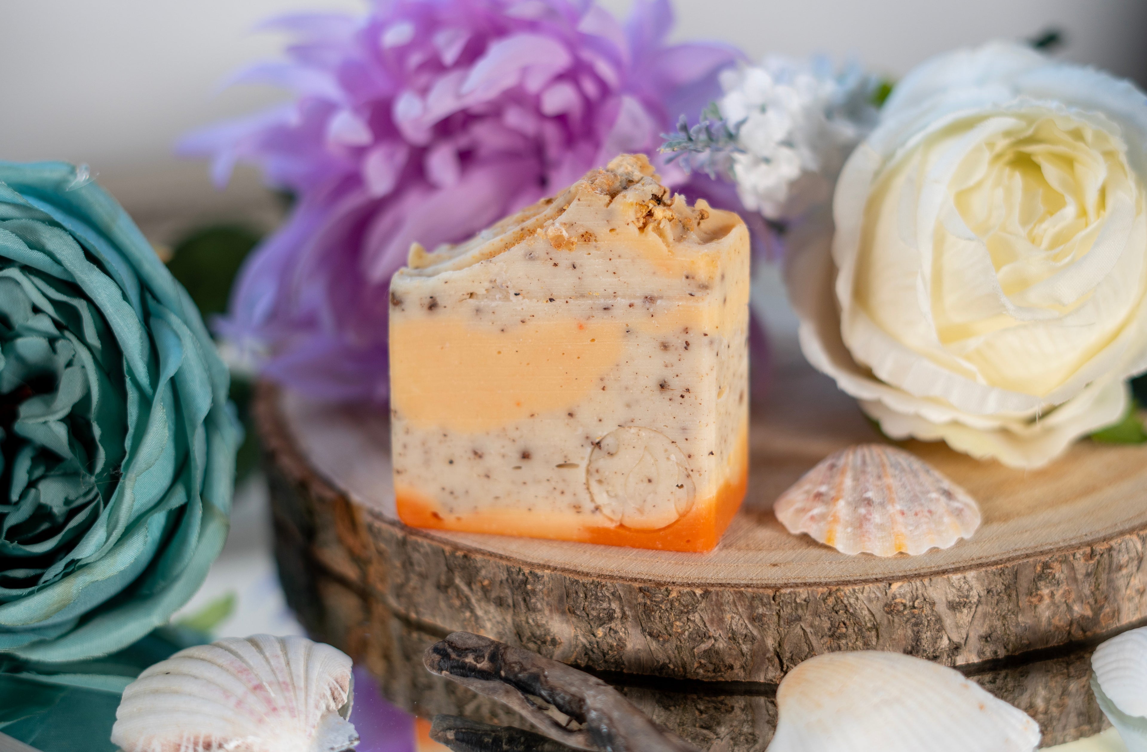 Orange & Coconut - Coconut Shell Exfoliant Soap