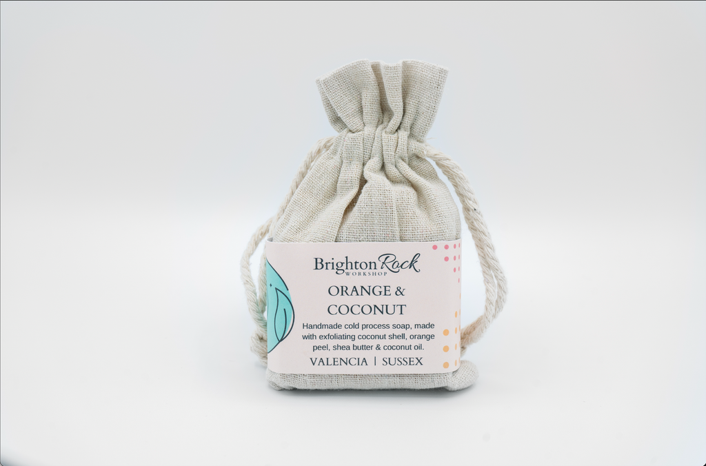Orange & Coconut - Coconut Shell Exfoliant Soap