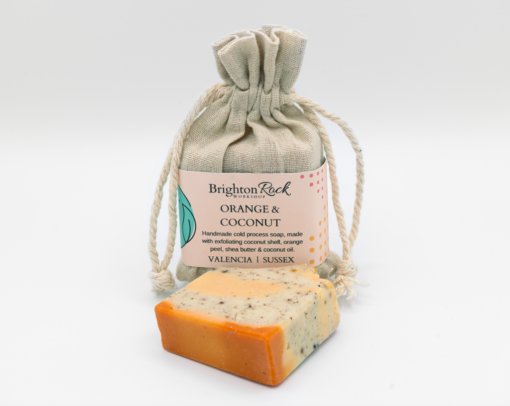 Orange & Coconut - Coconut Shell Exfoliant Soap