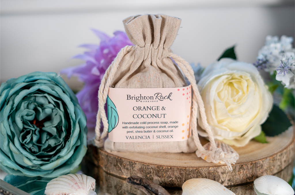 Orange & Coconut - Coconut Shell Exfoliant Soap