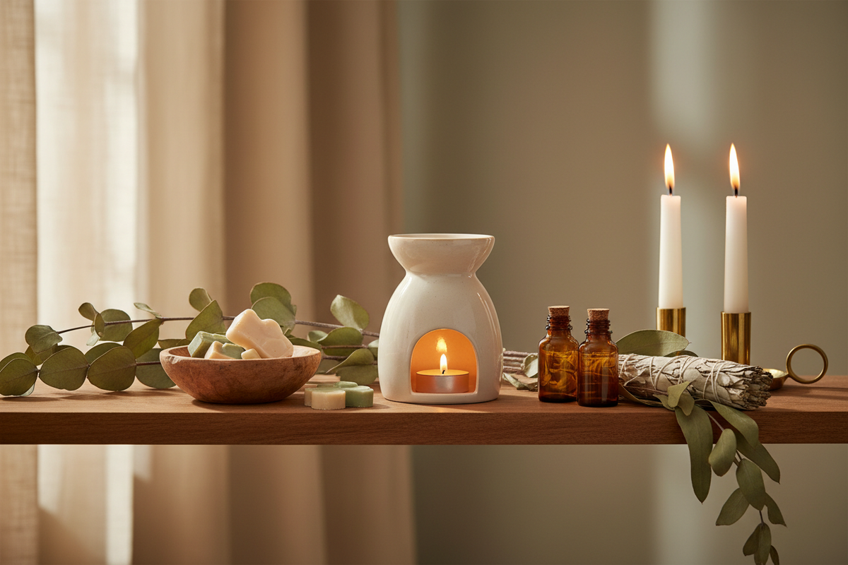 Fern & Ember Hero Image - Home Fragrance Scene