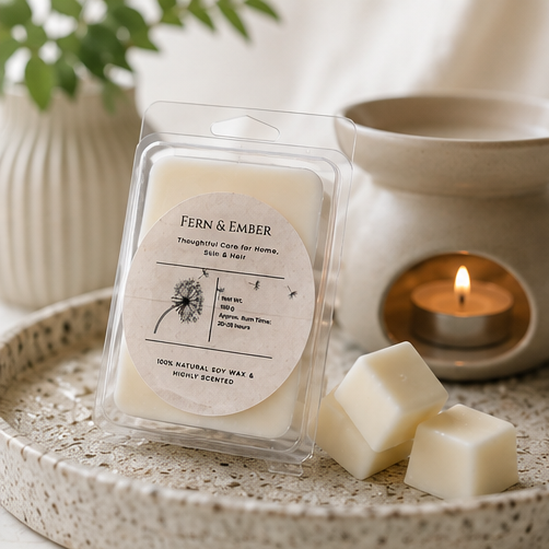 Fern & Ember Luxury Soy Wax Melts | 75g Clam Shell | Choose Your Scent