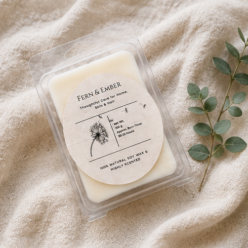 Fern & Ember Luxury Soy Wax Melts | 75g Clam Shell | Choose Your Scent