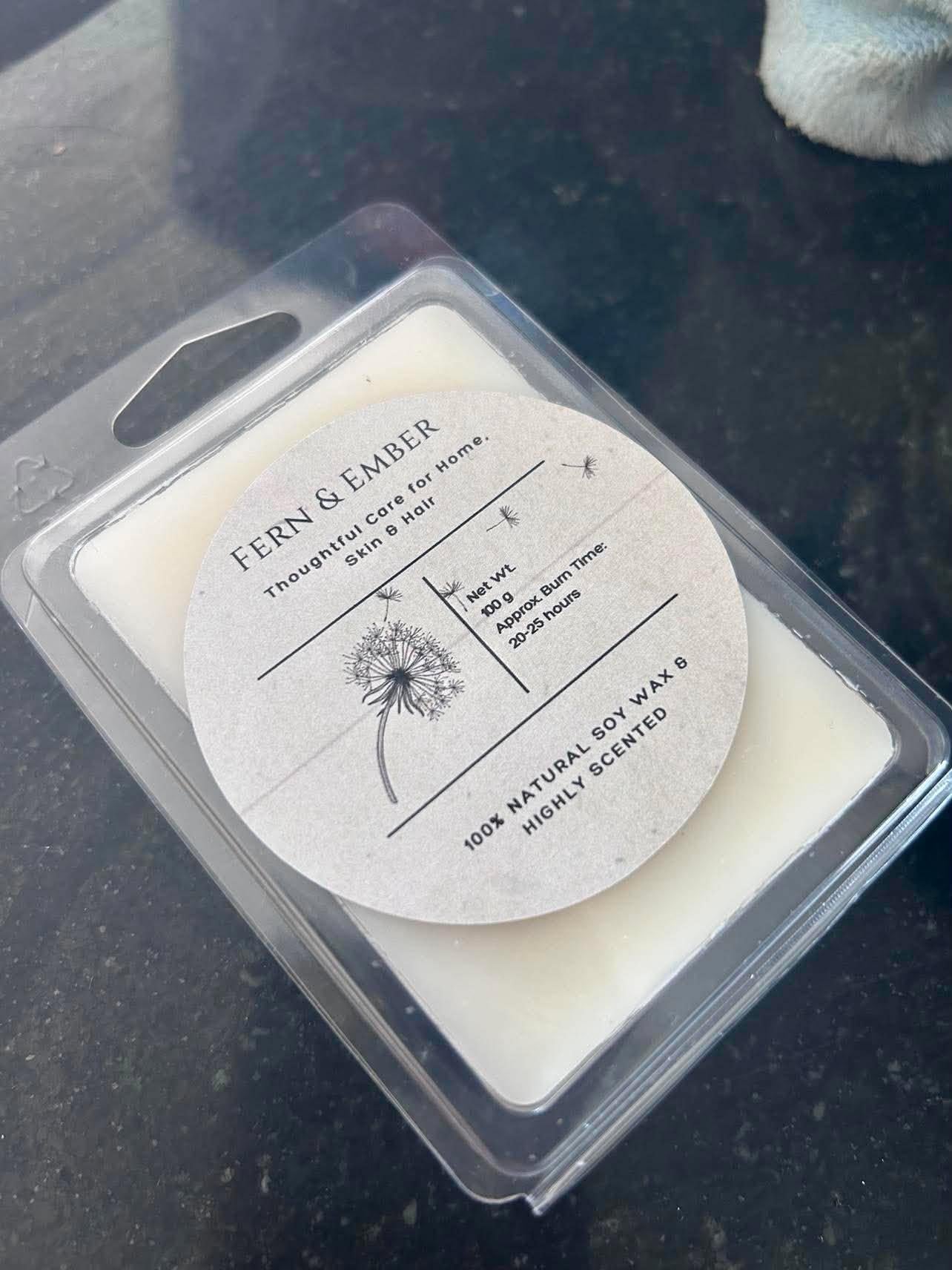 Fern & Ember Clean Cotton Soy Wax Melts | Hand Poured, Vegan Home Fragrance