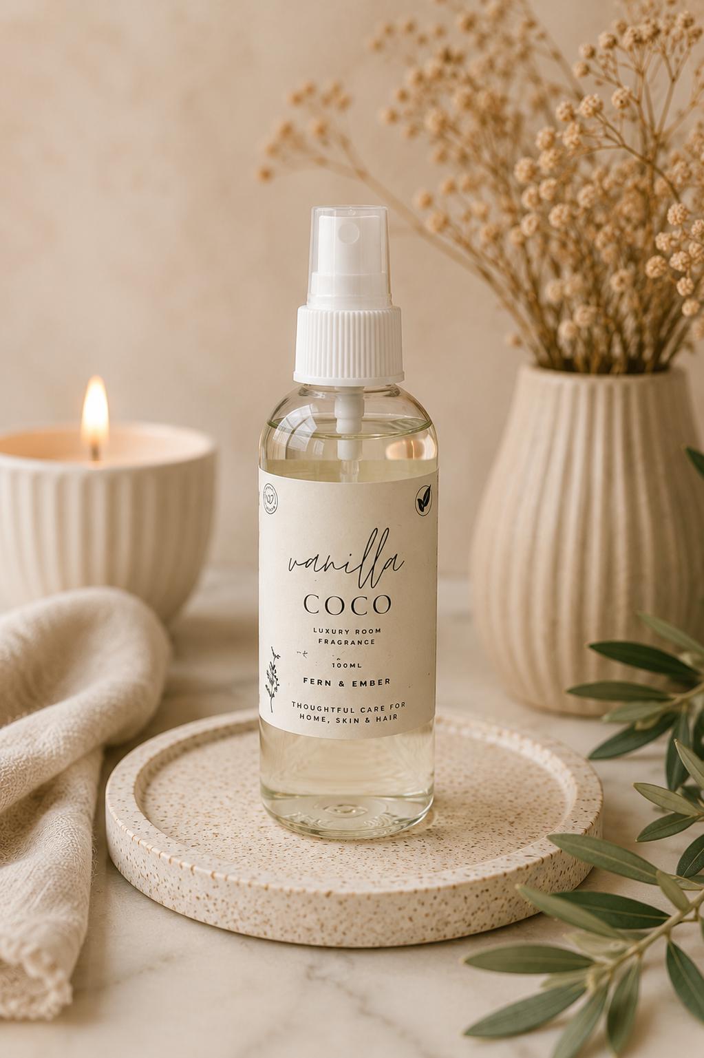 Fern and Ember Home Fragrance Range | Vanilla Rock Candy Sugar | Wax Melts, Carpet Freshener, Hoover Scents & Room Spray | Handmade Luxury